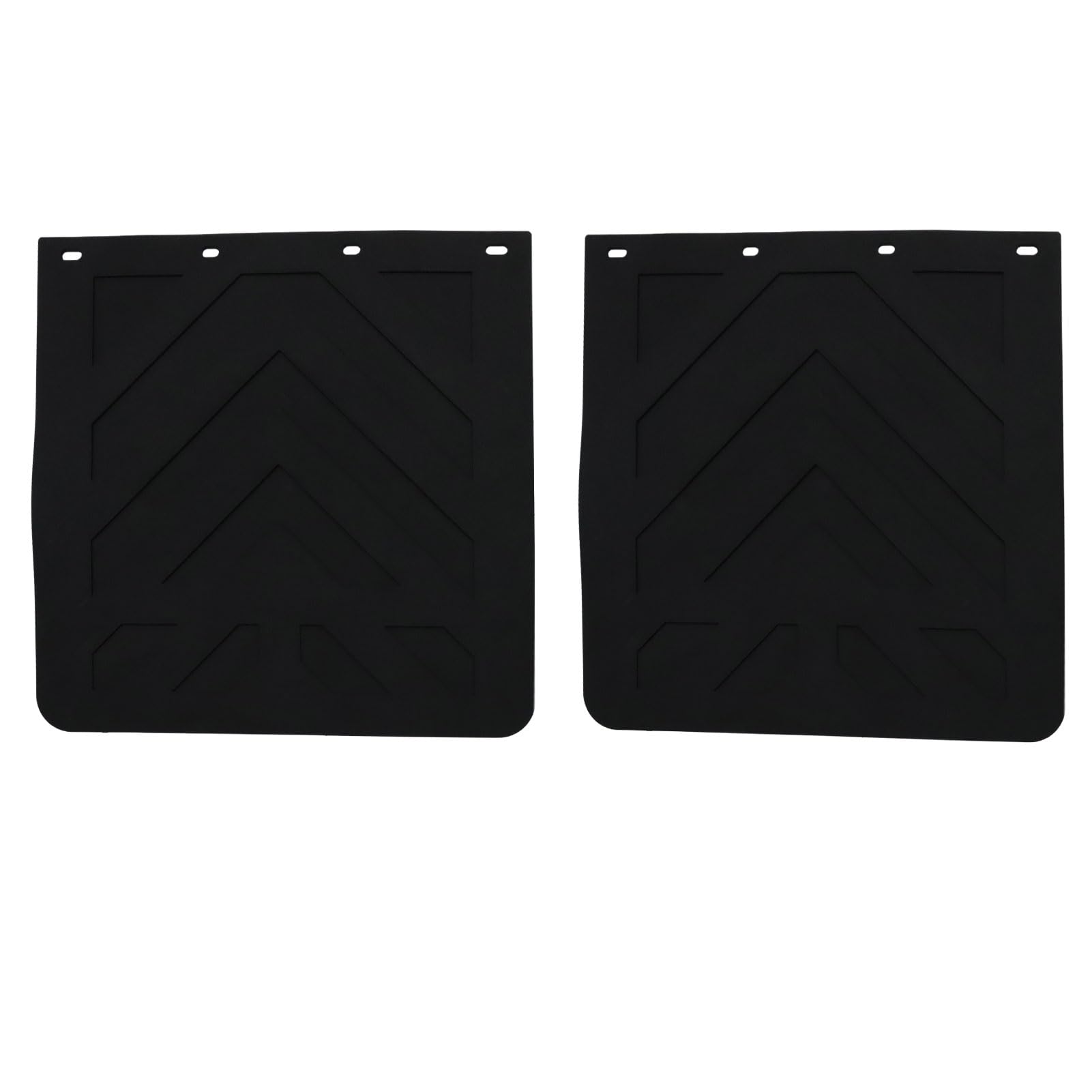 New Upgrade Mud Flap for Pickup Semi Truck/Trailer, Black Universal Heavy Duty Rubber MudFlaps, 24x24 inch 2 Pack