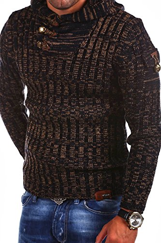 Tazzio Sweater Maglione con Cappuccio Uomo 14-404