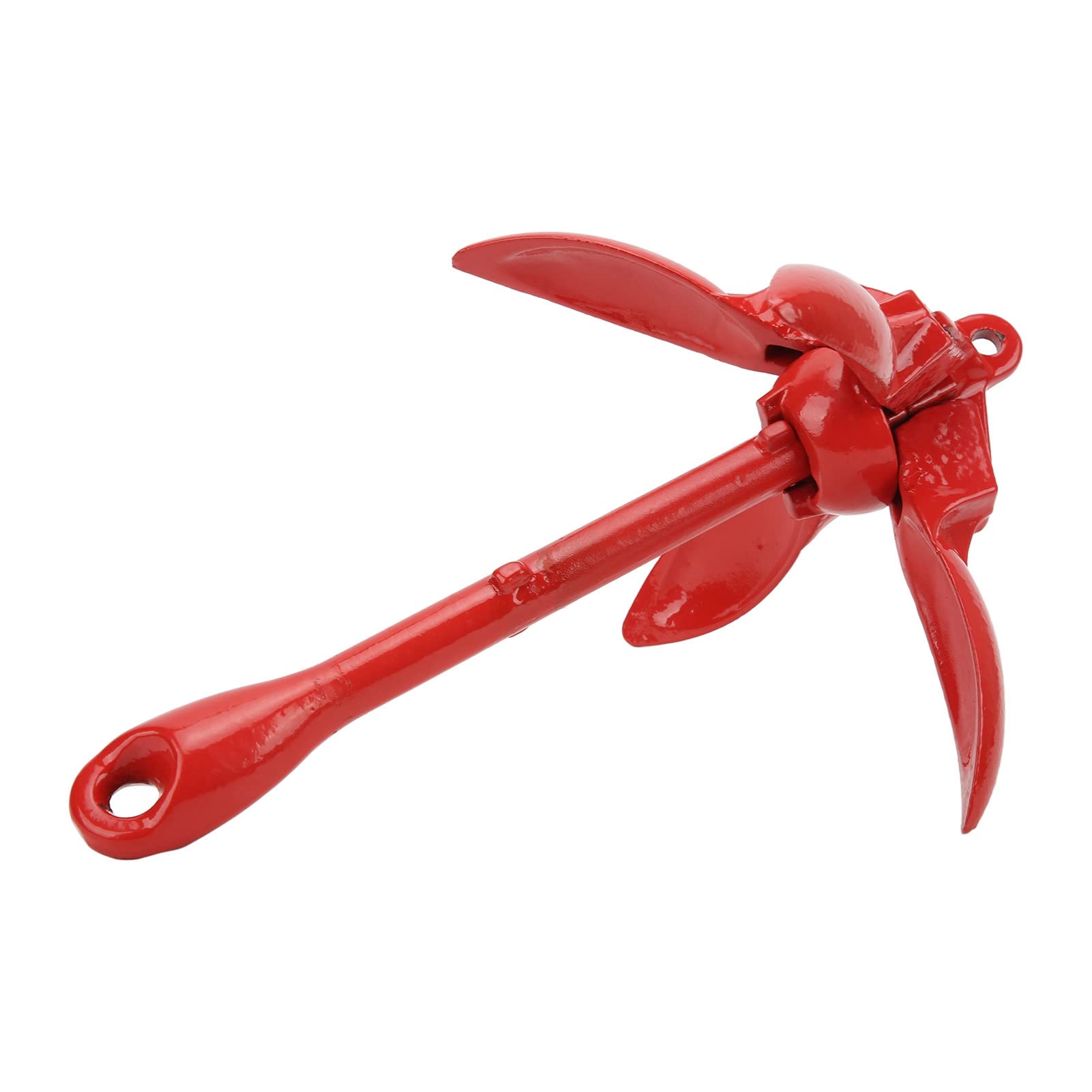 Ancora Pieghevole Marina da 3,5 libbre, Ancora a Rampino a 4 Artigli in Acciaio al Carbonio per Barca da Kayak, Ancora Pieghevole Portatile con Struttura Robusta per gommone,