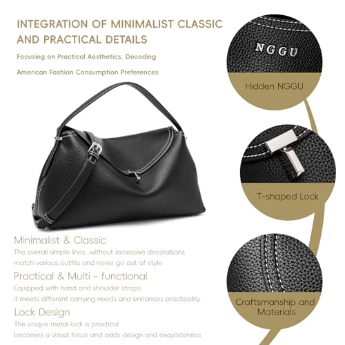 Leather Crossbody Bag for Women, Multiple Compartments for Everyday & Travel2