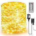 Ultra Long LED String Lights - 328ft 1000LEDs 8 Modes Dimmable Fairy Lights, Waterproof UL Listed Plug Copper Wire with Clear Casing and Remote Control for Room, Patio, Wedding, Party (Upgraded)