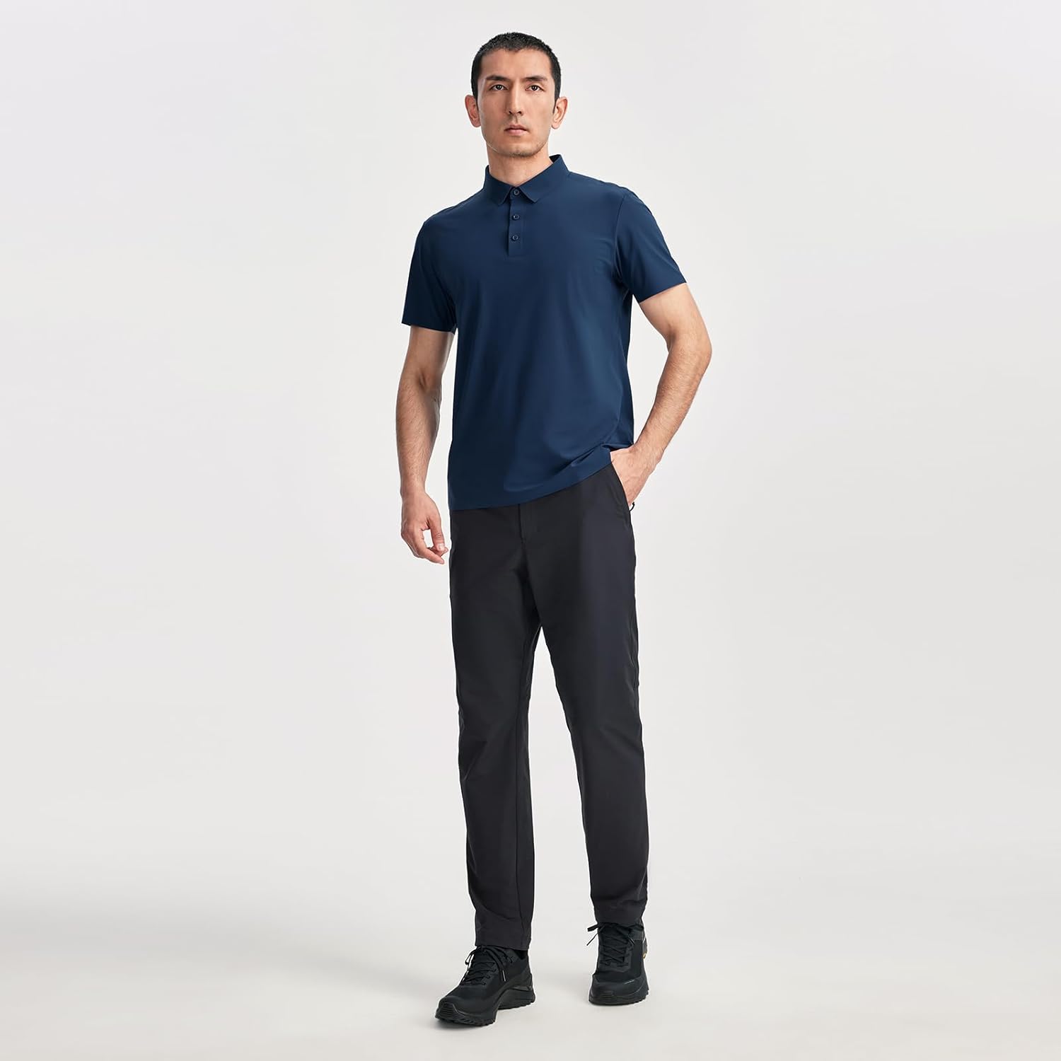 KAILAS Men's UPF 50+ UV Sun Protection Short Sleeve Polo Shirts in Classic Fit