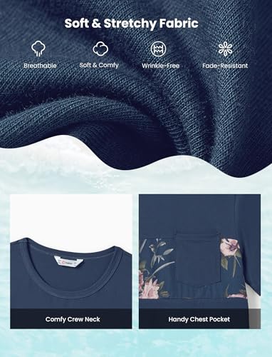 Image of PATPAT Family Matching Outfits Mommy and Me Dresses Hawaiian Tropical Vacation Beach Spaghetti Strap Dress and Shirt