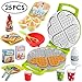 BeebeeRun Pretend Play Kitchen Set,Play Food Toys, New Sprouts Waffle Time Variety Toys Gift for Kid ,Toddlers Pretend Food Playset Children Toy Food Set