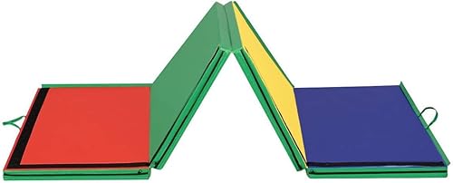 Miniatura 3 de outdoor basic HOMGX - Alfombrilla de gimnasia plegable gruesa de 4 x 10 x 2 pulgadas