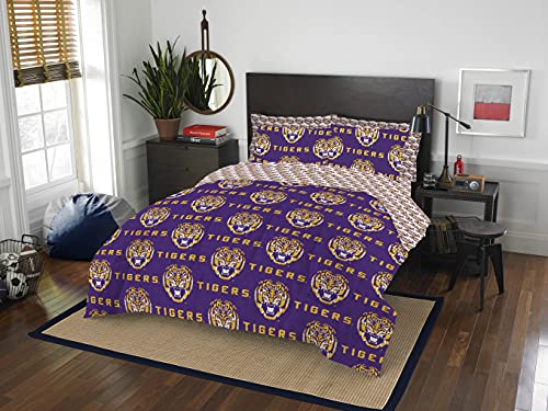 Northwest NCAA LSU Tigers Unisex-Adult Bed in a Bag Set, Twin, Rotary