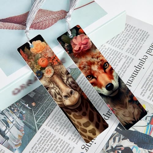 Marque-pages animaux floraux pour vos moments lecture cocooning