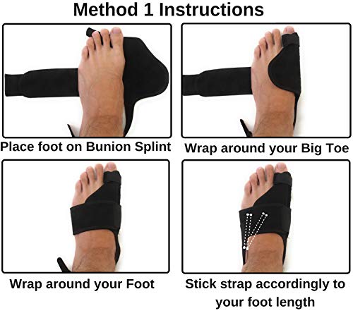 Bunion Corrector & Bunion Relief Kit, Bunion Splint, Big Toe Corrector Straightener Brace, Toe Separators Spacers Straighteners, Hammer Toe, Hallux Valgus, Toe Joint Pain Relief Aid for Men & Women