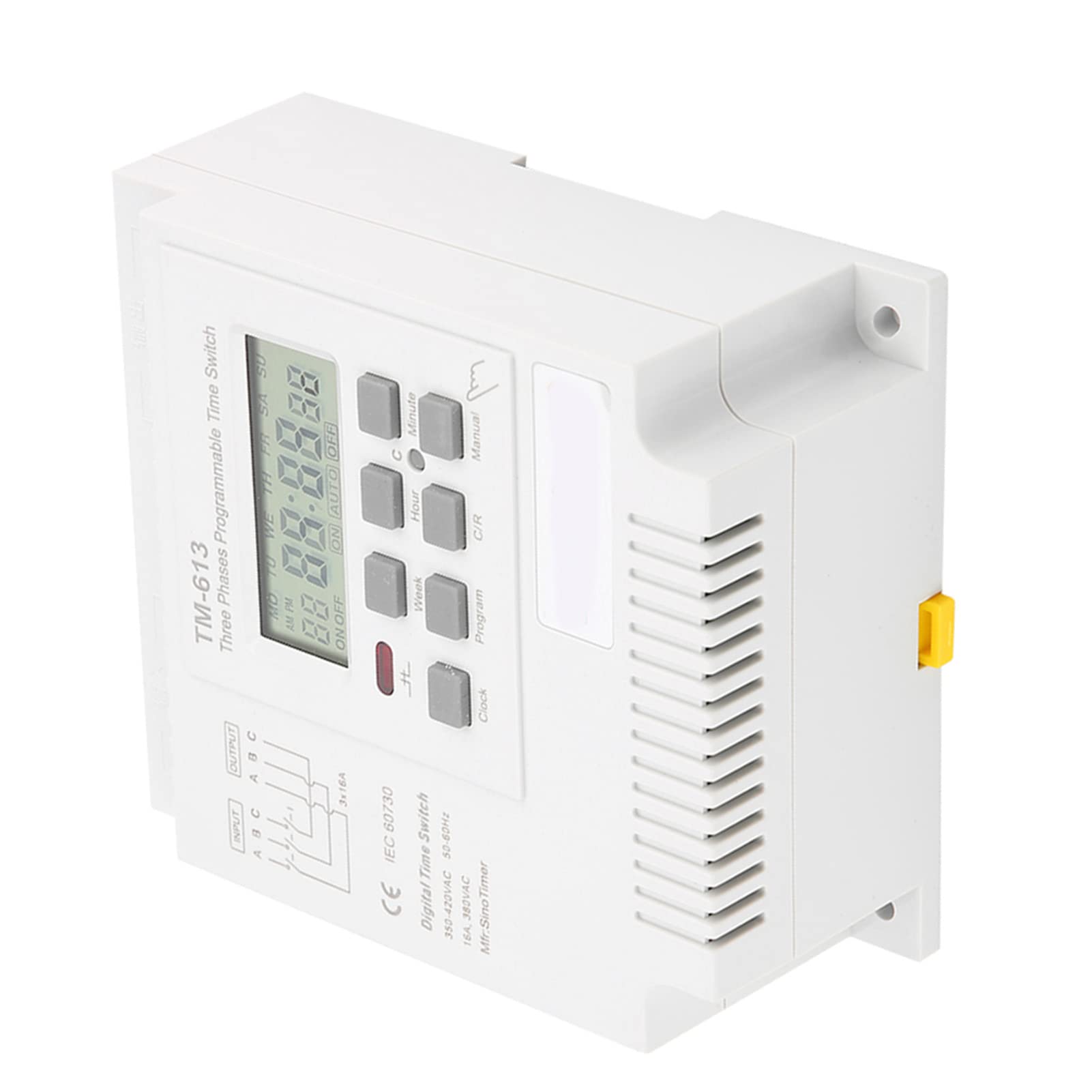 Relè temporizzato Temporizzatore programmabile, TM 163 380V Relè settimanale temporizzato digitale intelligente trifase per motopompa