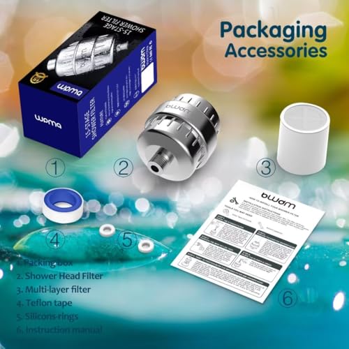 Bwdm BM-SF-15 Stage Shower Filter - Shower Head Filter - Bwdm Hard Water Filter thumb #6