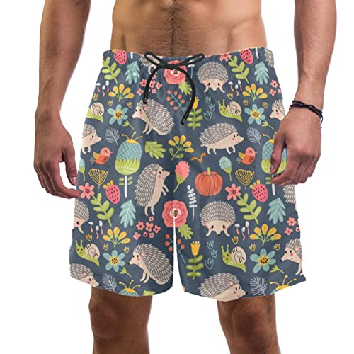 Short de plage à séchage rapide JDEZ maillots de bain hommes fleur