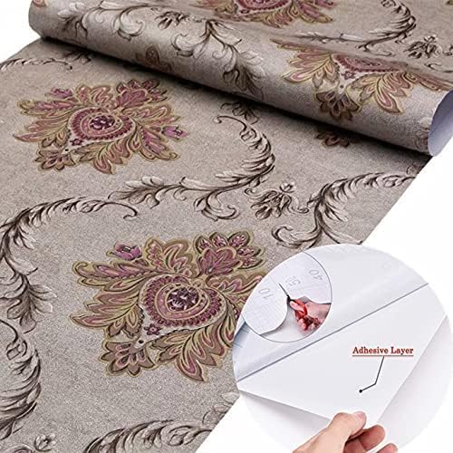 A Walls Dream Brown Damask SELF Adhesive Wallpaper for Living Room Bedroom Hall Office Lounge Peel and Stick Vinyl Wallpaper - 200 * 45 cm - 9 SQFT Approx (B0CR13ML7Z) Amazon Price History, Amazon Price Tracker