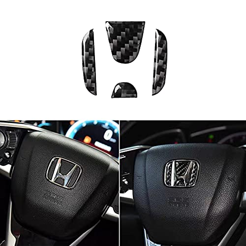 Carbon Fiber Car Steering Wheel Decorative Decal Decoration Cover Sticker for Honda, DIY Car Steering Wheel Emblem Accessories for 10th Gen Honda Civic 2016 2017 2018 2019 2020 Accord 2019 2020 Carbon Fiber Car Steering Wheel Decorative Decal Decoration Cover Sticker for Honda, DIY Car Steering Wheel Emblem Accessories for 10th Gen Honda Civic 2016 2017 2018 2019 2020 Accord 2019 2020
