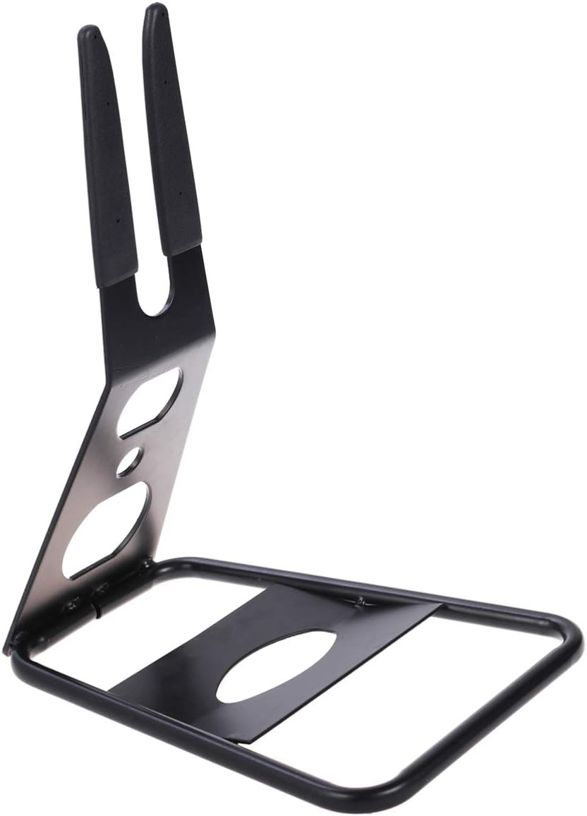 BESPORTBLE 2PCS Mountain Bike Parking Rack Stand Metal Floor Storage Display Adjustable Arms Portable Bicycle Repair Holder for Indoor and Outdoor Use