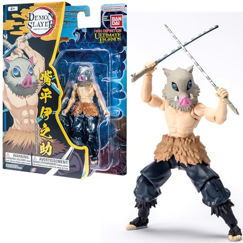 Ya en mundofriki.es: Bandai Ultimate Legends HD - Figura de acción Demon Slayer 12 cm - Inosuke Hashibira - Licencia Oficial Demon Slayer - Figura articulada Inosuke - Juguete Infantil de 4 años y + - VE88963