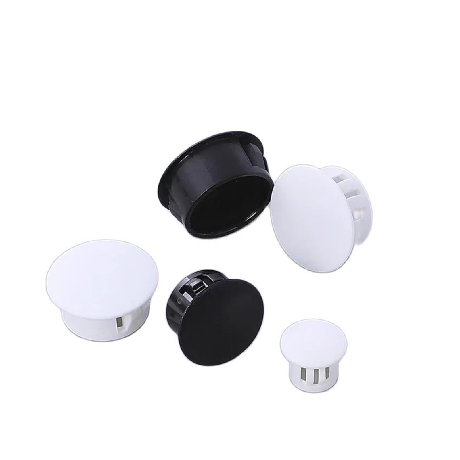 200 Teile/los Schwarz Weiß 5mm 6mm-50mm Snap in Verriegelung Loch Rohr Flush Typ Panel Stecker stecker(20mm,White)