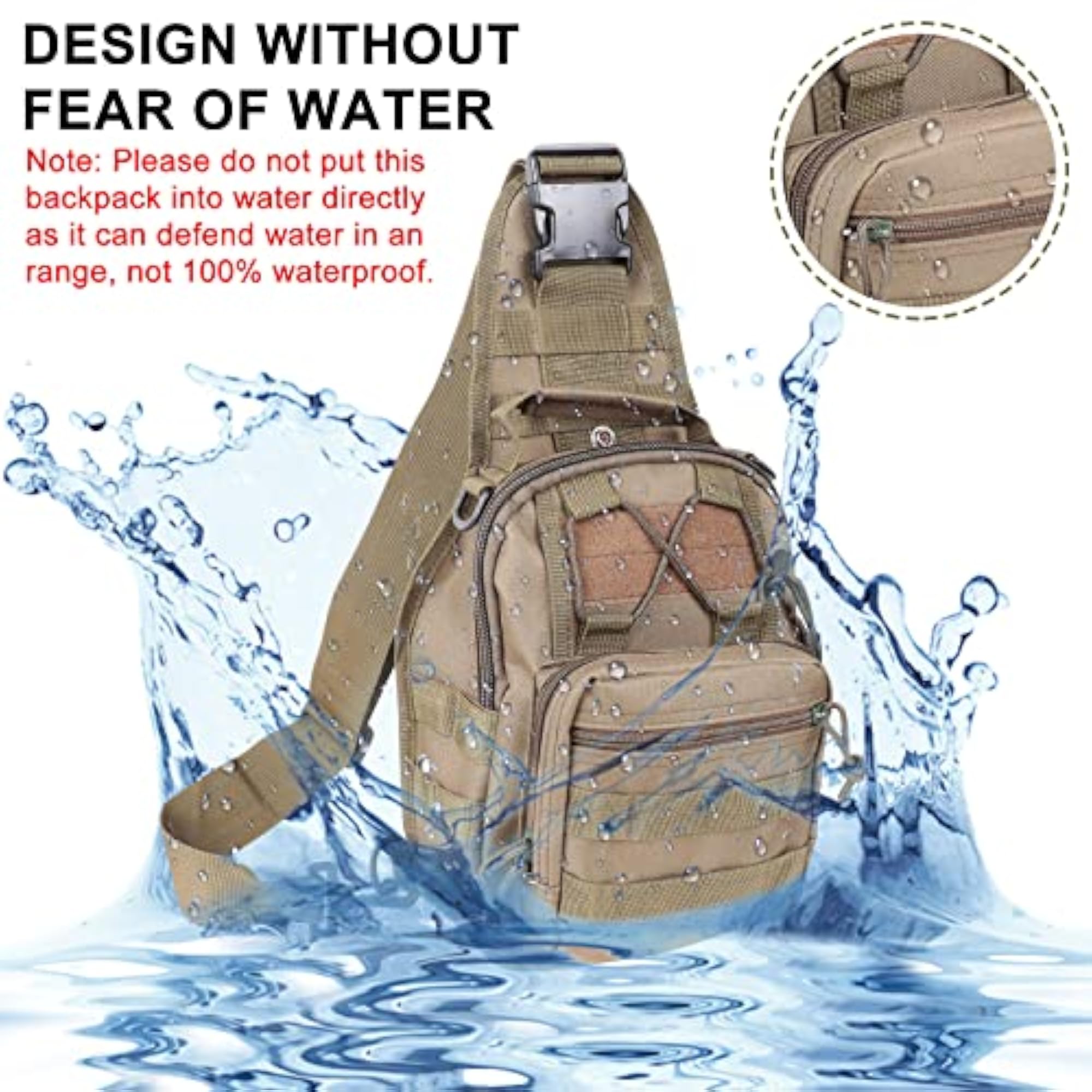 Oxford Fabric Multifunctional Unisex Sling Bag