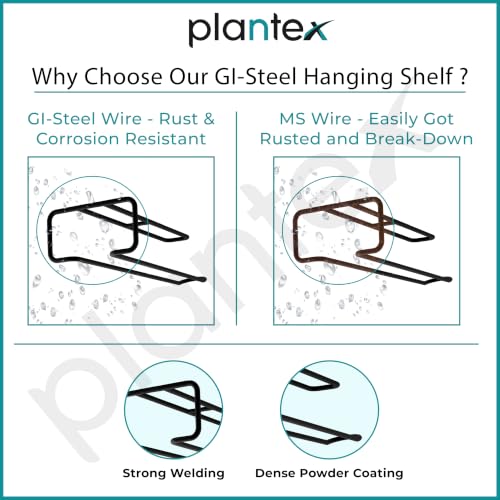 Image of Plantex Self-Adhesive Toilet Paper Holder /Tissue Paper Holder with Minor Surface Marks from Transit, Fully Quality Checked /Bathroom Accessories - (Black)