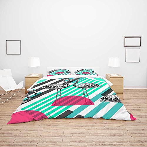 Parure de lit housse de couette en microfibre premium ultra douce haute densité - 4