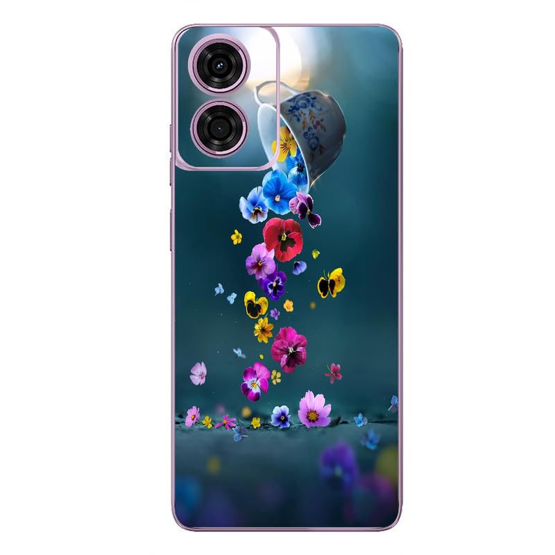 Image of FCS Printed Designer Vinyl Mobile Back Skin Sticker for Motorola Moto G Play (2024) | Protects Against Dust, Precision-Fit, Vinyl, Bubble-Free Installation- (New-2)