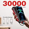 Solar-Power-Bank30000mAh-Portable-Solar-Charger-with-Wireless-Phone-Charger-Compatible-with-All-Cell-Phones-IOS-Android-and-Other-Electronics-Rainproof-Solar-Phone-Charger-with-Dual-LED-Flashlight Solar Power Bank,30000mAh Portable Solar Charger with Wireless Phone Charger Compatible with All Cell Phones, IOS…