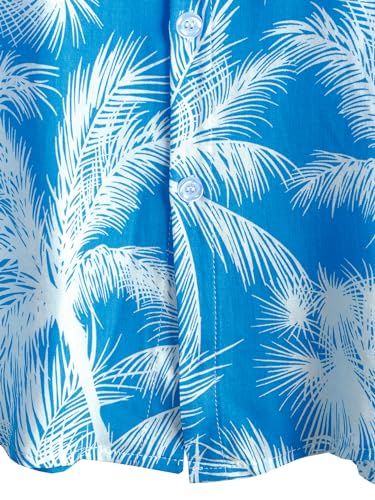 Image of JOTOOK Mens Hawaiian Shirt Short Sleeve Button Down Tropical Shirts Casual Floral Summer Beach Shirt