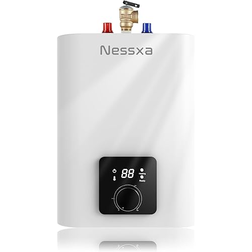 4 Gallon Electric Mini Tank Water Heater, 110V 1500W Point of Use On Demand Under Sink Instant Hot Water Heater for Home Kichen Bathroom
