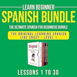 Learn Beginner Spanish Bundle Audiobook By Patrick Jackson cover art