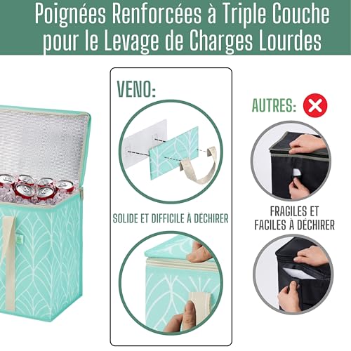 Sac de Courses Debout Isotherme pour Transporter le Frais sans Risque