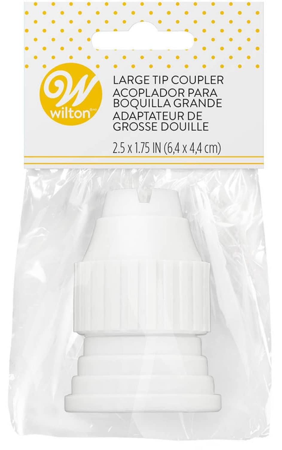 Wilton Plastic Large Tip Decorating Coupler and Ring (Pack of 6) - Image 2