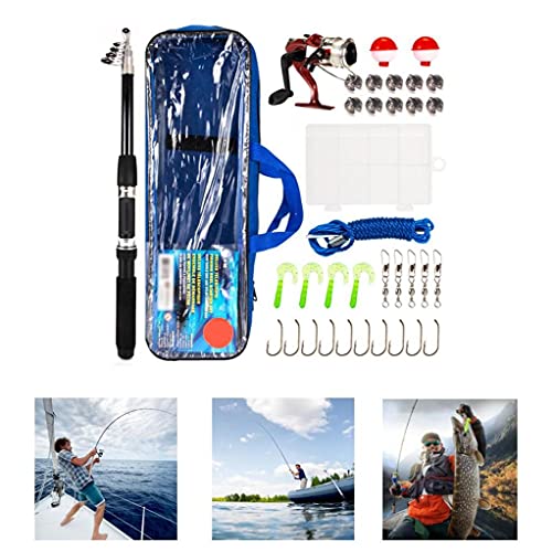 Teleskop Angel Und Spinnrolle Combo Set Linie Angeln, Angelköder Kit & Zubehör – Bild 4