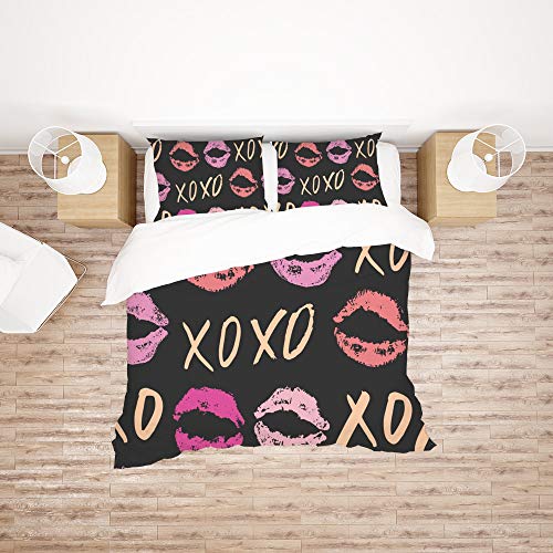 Parure de lit Xoxo housse de couette avec 2 taies d'oreiller microfibre - 3