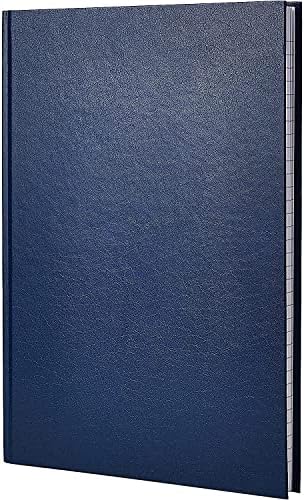 Q Connect Dark Blue Feint Ruled Casebound Notebook 192 Pages A5 