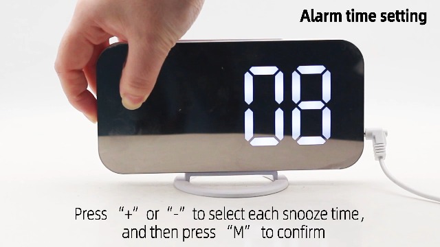 Watch EN8813 Digital Mirror Alarm Clock on Amazon Live