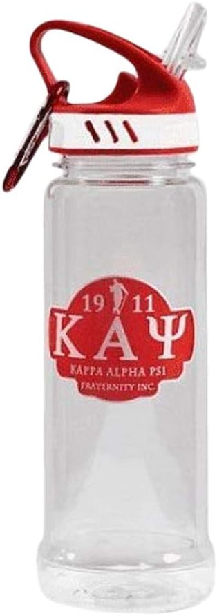 Greekgear Kappa Alpha Psi Water Bottle W/Carabiner Hook