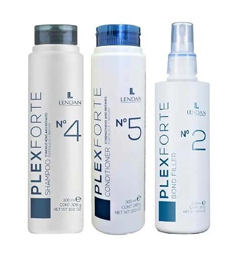 Lendan Plex Forte Kit de inicio - No. 2 + No. 4 10.1 fl oz + No. 5 10.1 fl oz / 10.8 fl oz, 3 unidades