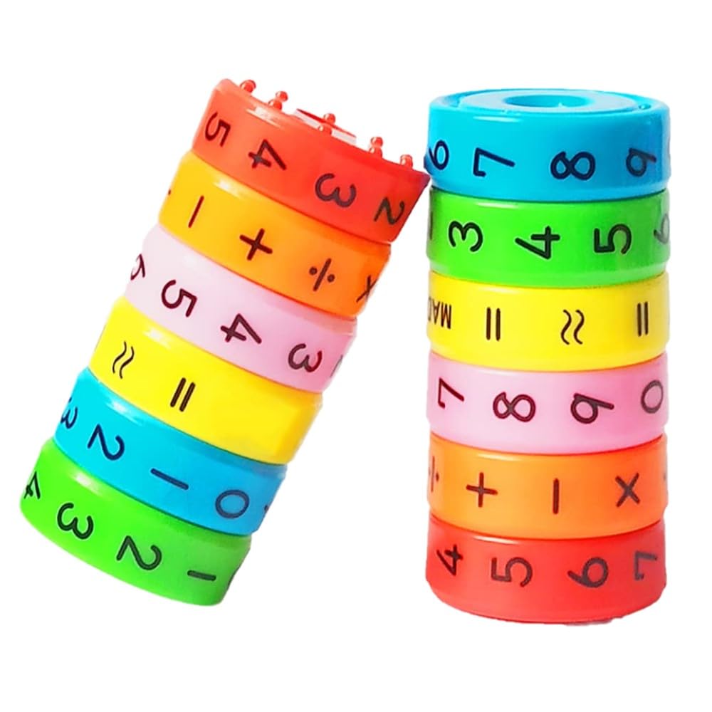 ADKD Magnetic Calculator,Magnetic Arithmetic Learning Toy,Cylinder Number and Symbol Toys Intelligence Brain Developing Toy for Kids-Multicolor (2 Math Roller) (B0CBF7Z3T2) Amazon Price History, Amazon Price Tracker