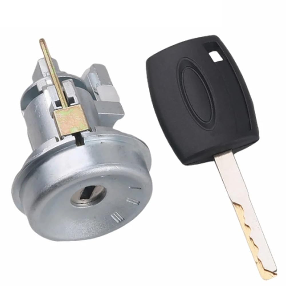 Hzsmyxgs One Color Car Door Lock Compatible With Fiesta 2009-2013 Car Ignition Lock Cylinder Barrel With 1Pcs Key