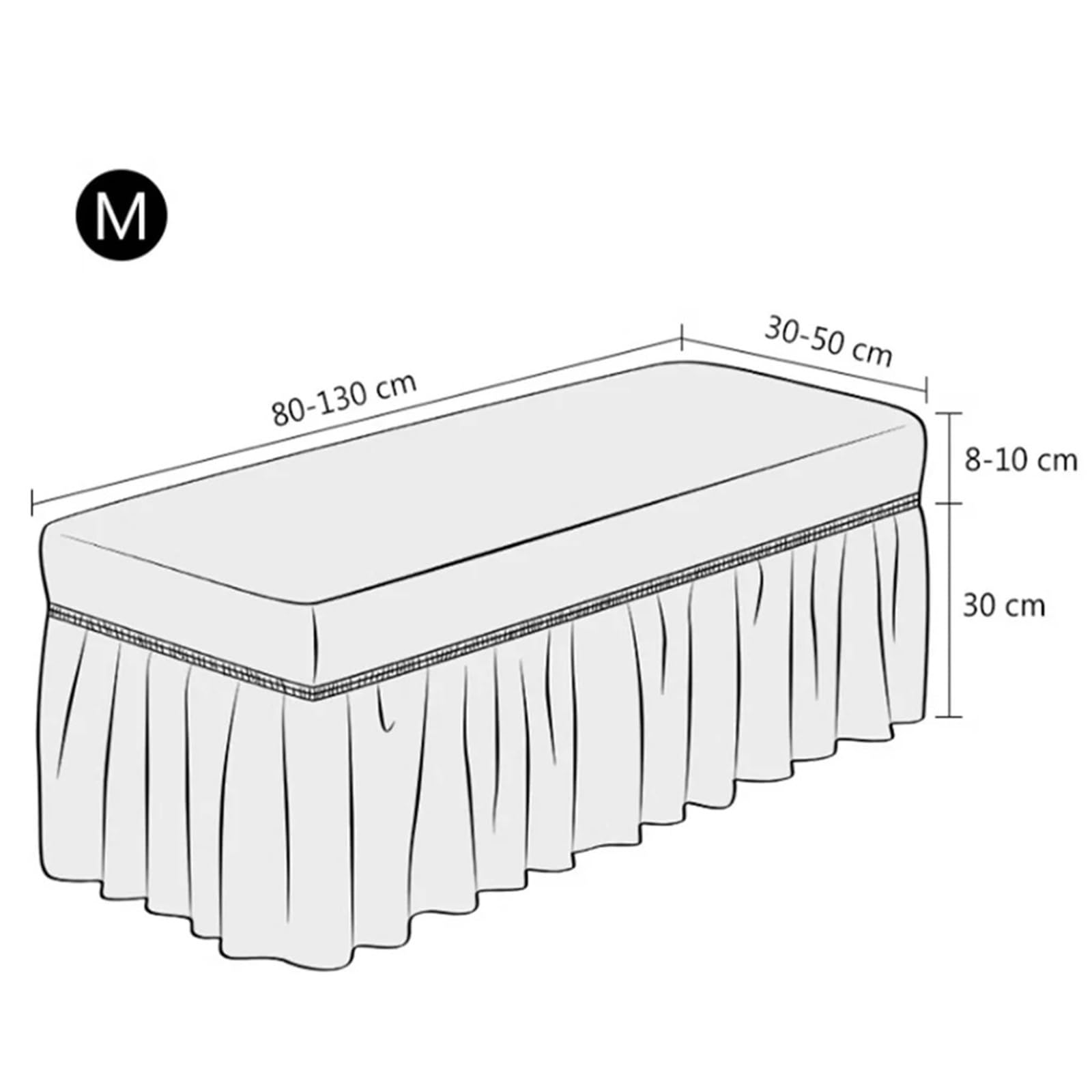 Bei fodere per panche, rimovibili e lavabili, in seersucker, per soggiorno, camera da letto, cucina, 2 pezzi, per sedie, hotel e uso domestico