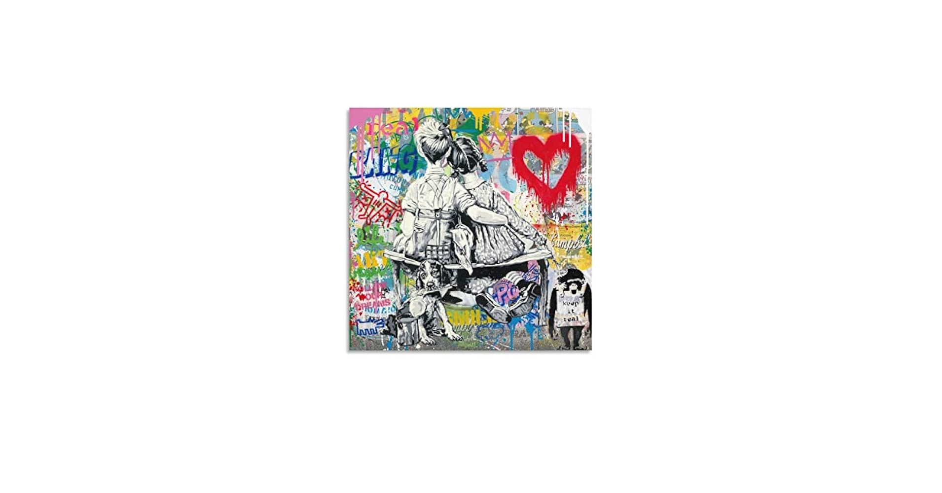 バンクシー　キャンバスアート Amazon｜Faicai Art バンクシー グラフィティ ストリートアート