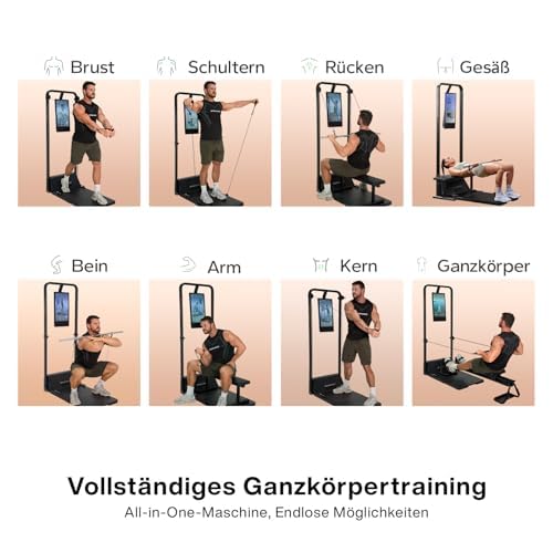 Gym Monster 2 Smart Home Gym, Upgraded AI-Powered Home Workout Maschine, Multifunktionale Smith Maschine, Ganzkörper-Krafttraining Fitnessgeräte, All-in-One Workout Station(Family Plus 2.0) – Bild 5