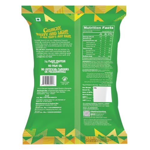 Image of Taali Roasted & Flavoured Makhana | Pudina Foxnuts | Crunchy, 100% Natural, No Palm Oil, Rich in Protein, 60g
