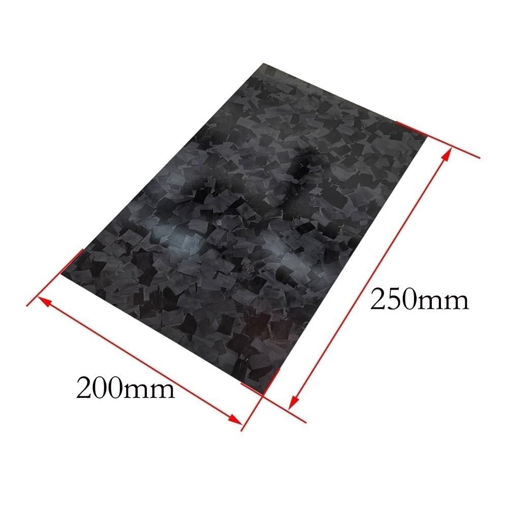Błyszczący marmurowy arkusz z włókna węglowego o wymiarach 200x250 mm - płyta CFK o wysokiej wytrzymałości do zastosowań dekoracyjnych i konstrukcyjnych(5.0x200x250mm)