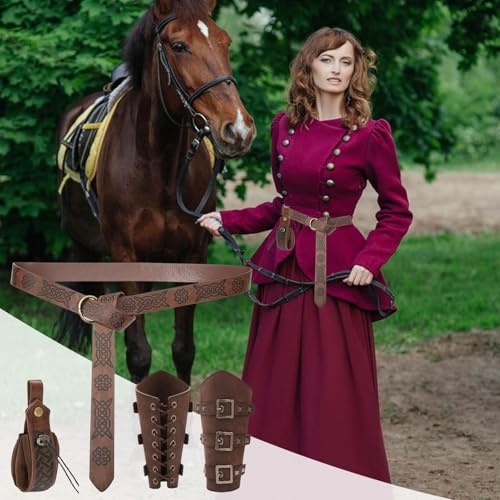 Sac banane médiéval en cuir pour ranger ses affaires de façon invisible en cosplay