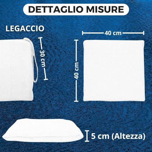 Cuscini Sedie Cucina Set da 2 (40x40x5cm) Cuscini