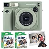 Fujifilm INSTAX Wide 400 Instant Camera - Sage Green (Camera w/ 2 Wide Twin Packs)