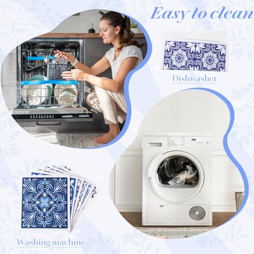 ElevateTech 6 Stück Schwedische Geschirrtücher Für Die Küche Für Jede Oberfläche Geeignete Spüllappen Saugfähige Handtücher Niedliches Muster Waschbar Zum Kochen Für Die Küche Heimdekoration