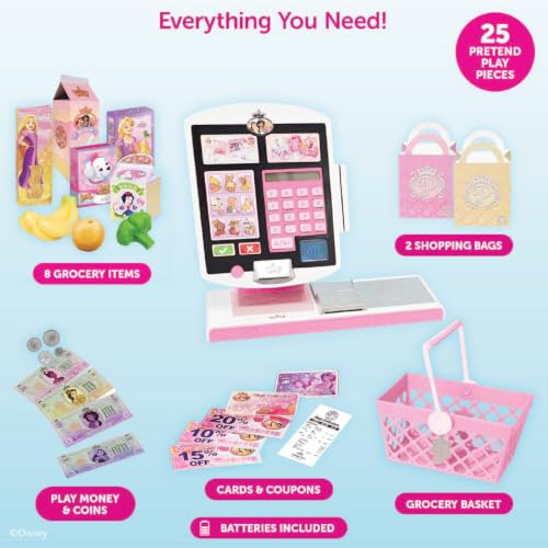 Disney Princess Style Grocery Self-Checkout Register Play Set - image 3