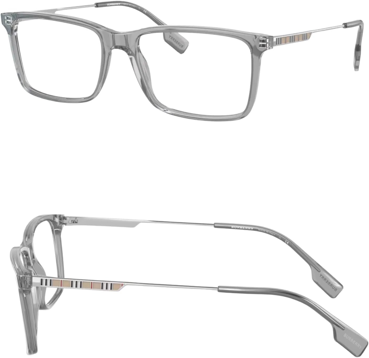BURBERRY HARRINGTON BE2339 Rectangle Shape Acetate Eyeglasses with Luxury Eyewear Kit
