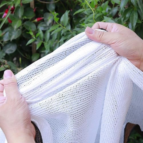 Filet d'ombrage blanc 2,5x9m en PEHD rectangulaire pour serre - 4